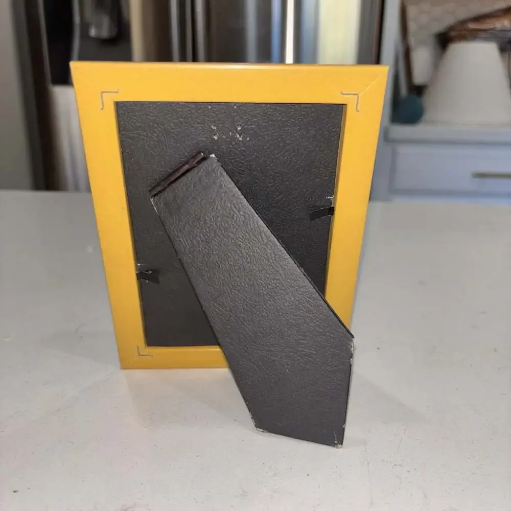 Small Decorative Gold-Tone Tabletop Picture Frame